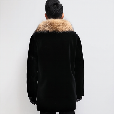 Men's Fur-Lined Winter Coat