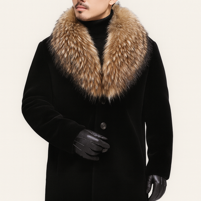 Men's Fur-Lined Winter Coat