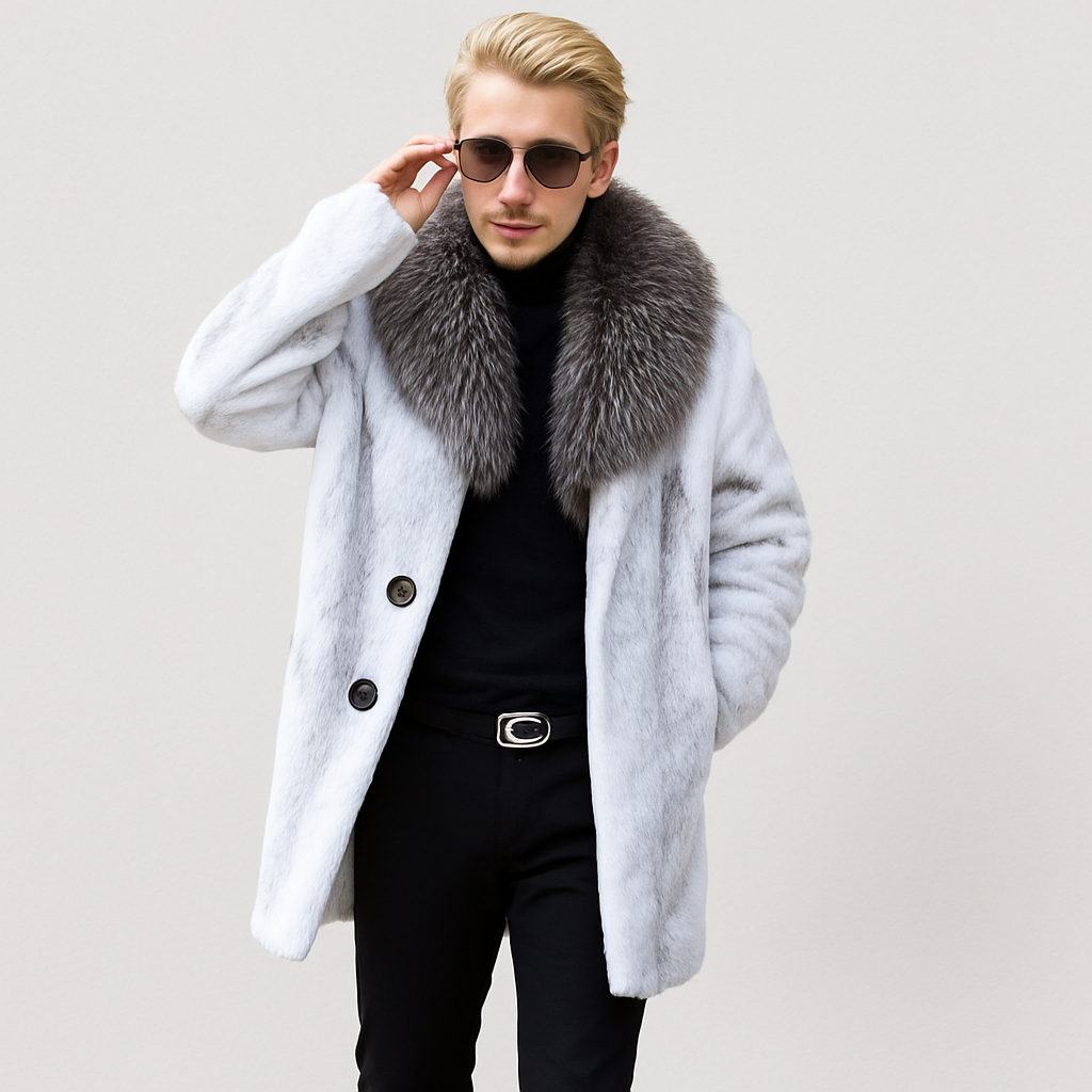 Men's Fur-Lined Winter Coat