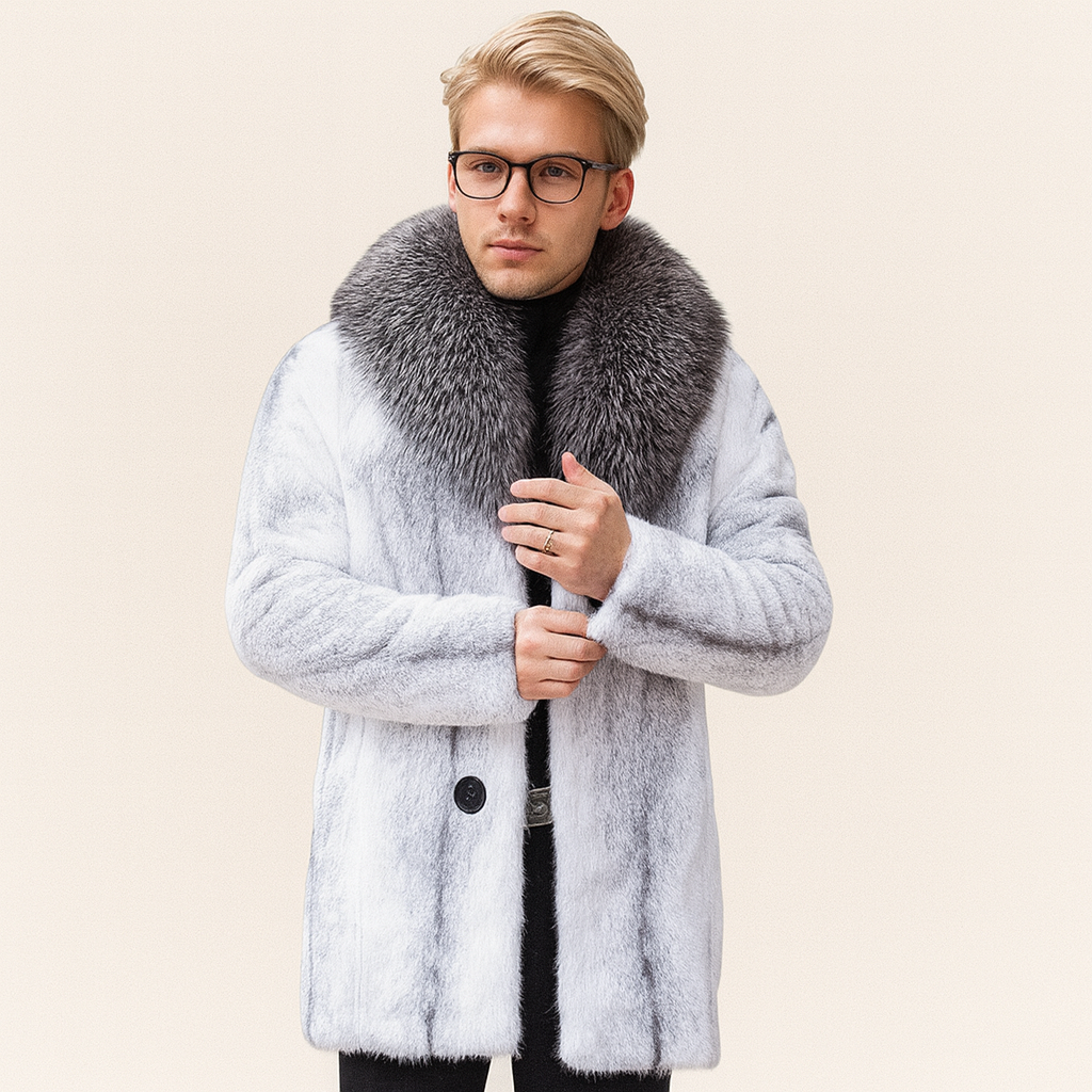 Men's Fur-Lined Winter Coat