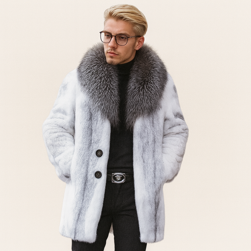 Men's Fur-Lined Winter Coat