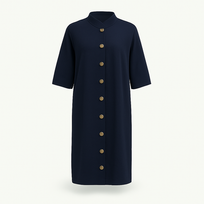 Marine Blue casual midi dress for women