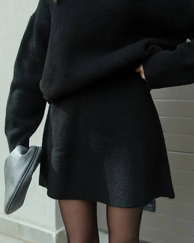Camille | Ensemble en jersey pour femmes avec haut et jupe - ensemble élégant et confortable
