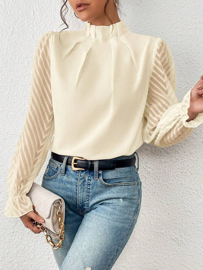 Blusa de mujer Malou con elegantes mangas - Estilo femenino