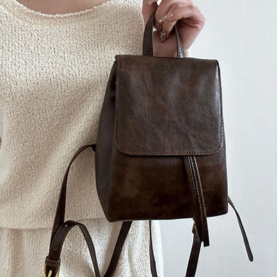 Voguecraft Sac à dos rétro stylisé - pour un usage quotidien - détail de voyage - taille compacte