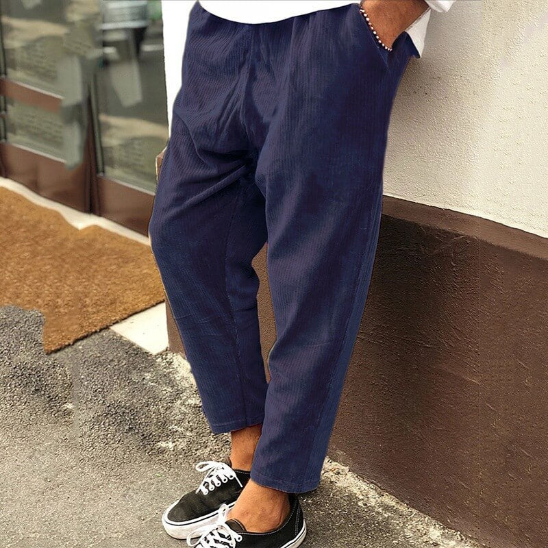 Pantalon décontracté en velours côtelé pour hommes - West