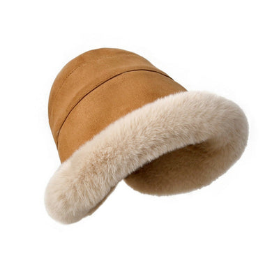 Femmes Bonnet en fourrure douillet et élégant