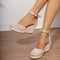 Elara - Sandalias planas de tiras para mujer