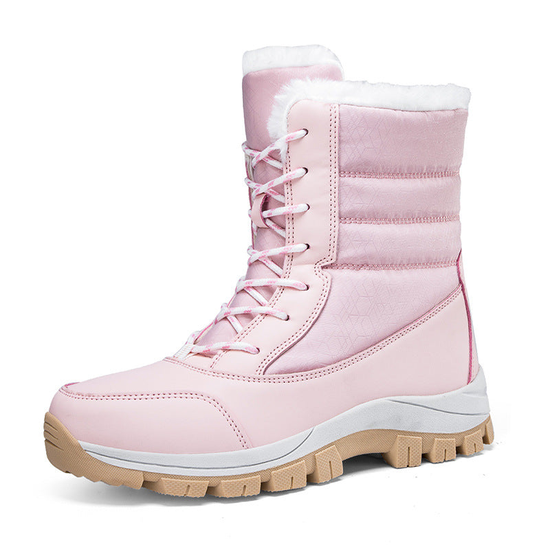 Bottes de neige imperméables pour femmes - Bottes d'hiver isolées avec semelle antidérapante