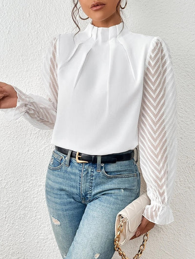 Blusa de mujer Malou con elegantes mangas - Estilo femenino