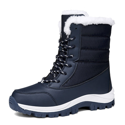 Bottes de neige imperméables pour femmes - Bottes d'hiver isolées avec semelle antidérapante