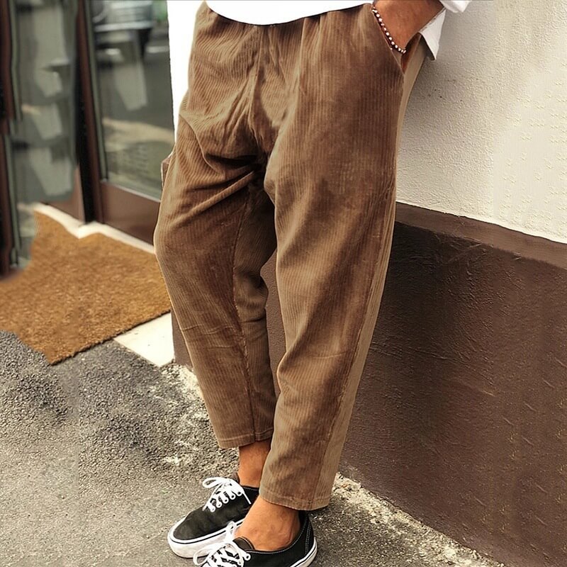 Pantalon décontracté en velours côtelé pour hommes - West