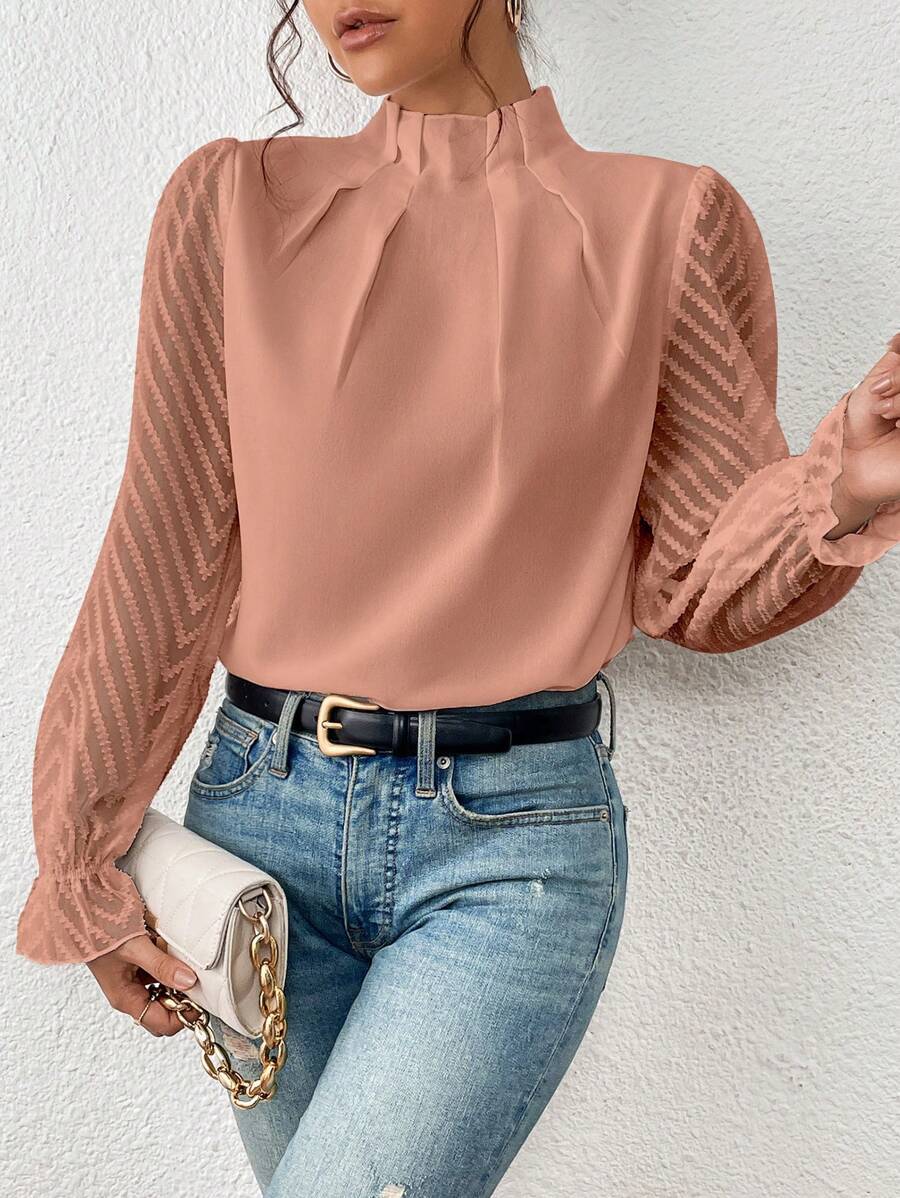 Blusa de mujer Malou con elegantes mangas - Estilo femenino