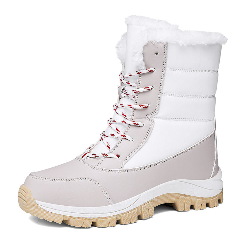 Bottes de neige imperméables pour femmes - Bottes d'hiver isolées avec semelle antidérapante
