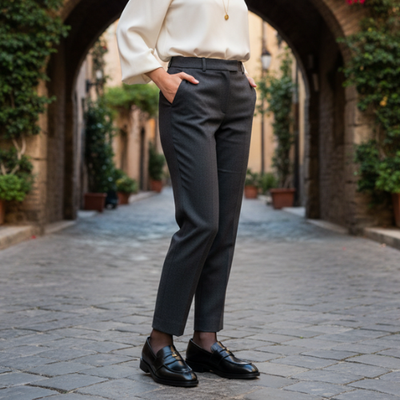 Damskie skórzane mokasyny ortopedyczne