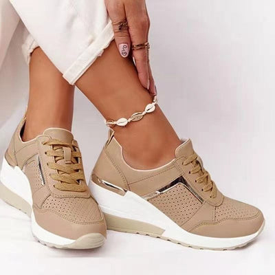 Chaussures de marche confortables à semelles compensées pour femmes