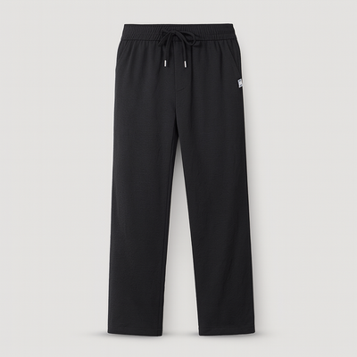 Black Men's classic linen trousers