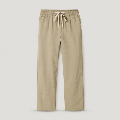 Light Green Men's classic linen trousers