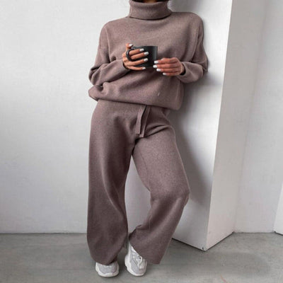Elegante set di maglioni a collo alto da donna, perfetti per l'uso quotidiano