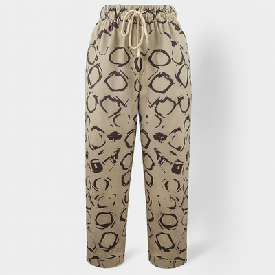 Pantalon élégant en coton et lin