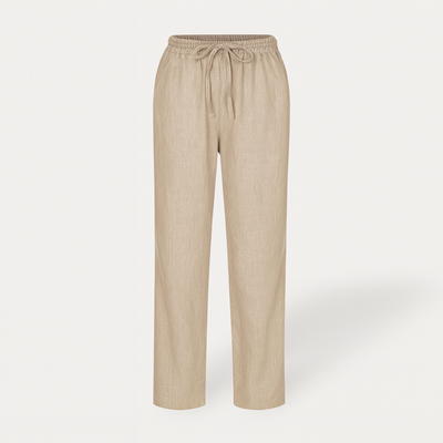 Pantalon élégant en coton et lin