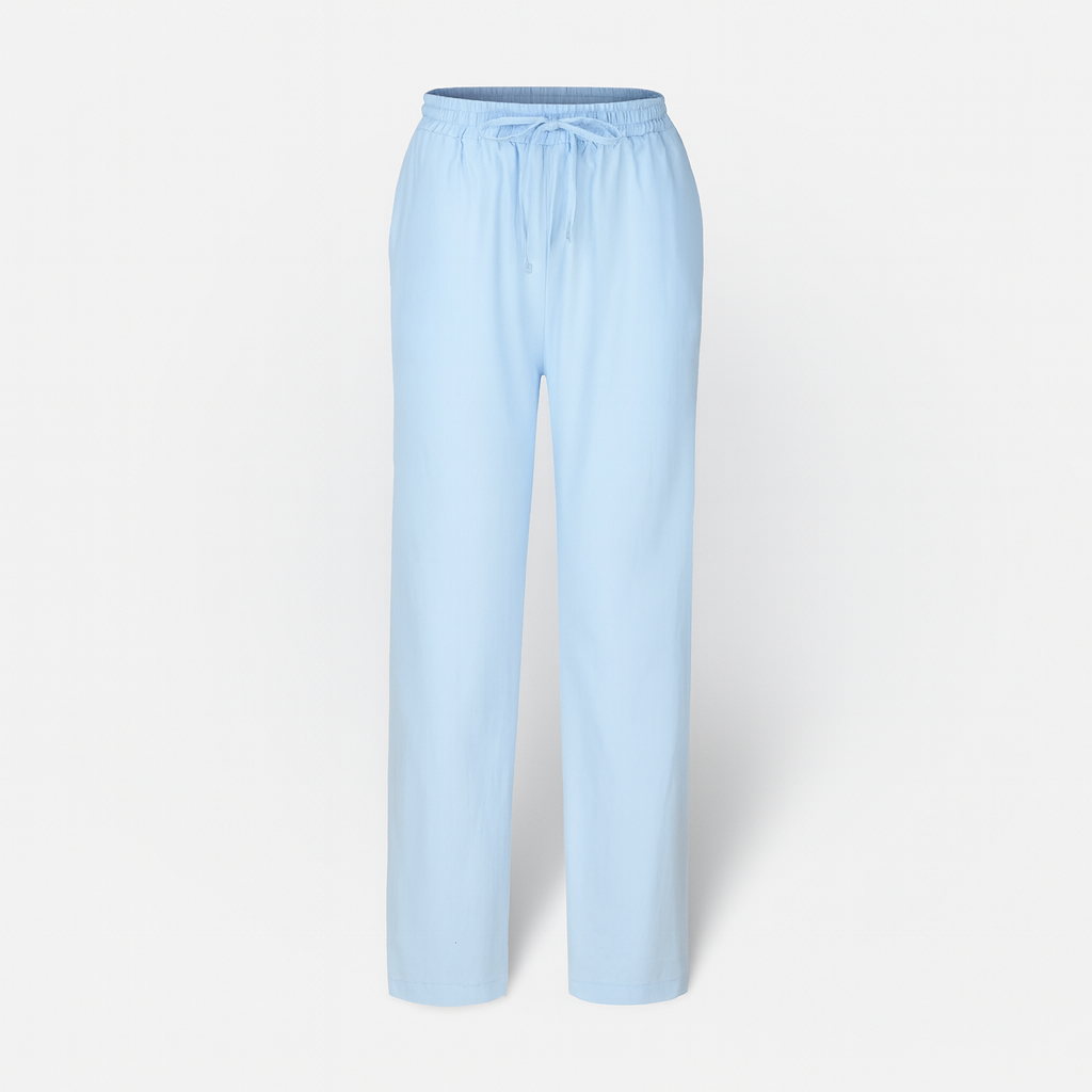 Pantalon élégant en coton et lin
