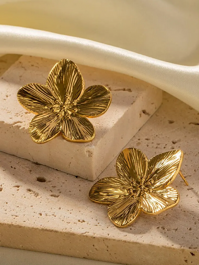 Zlaté náušnice Rianne Flower Blossom