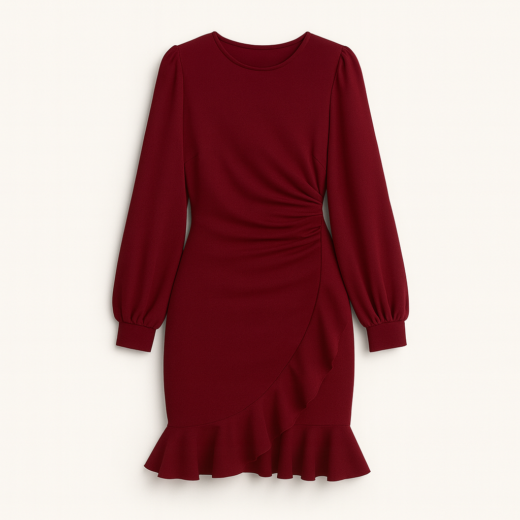 Dark Red Dress