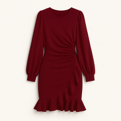 Dark Red Dress