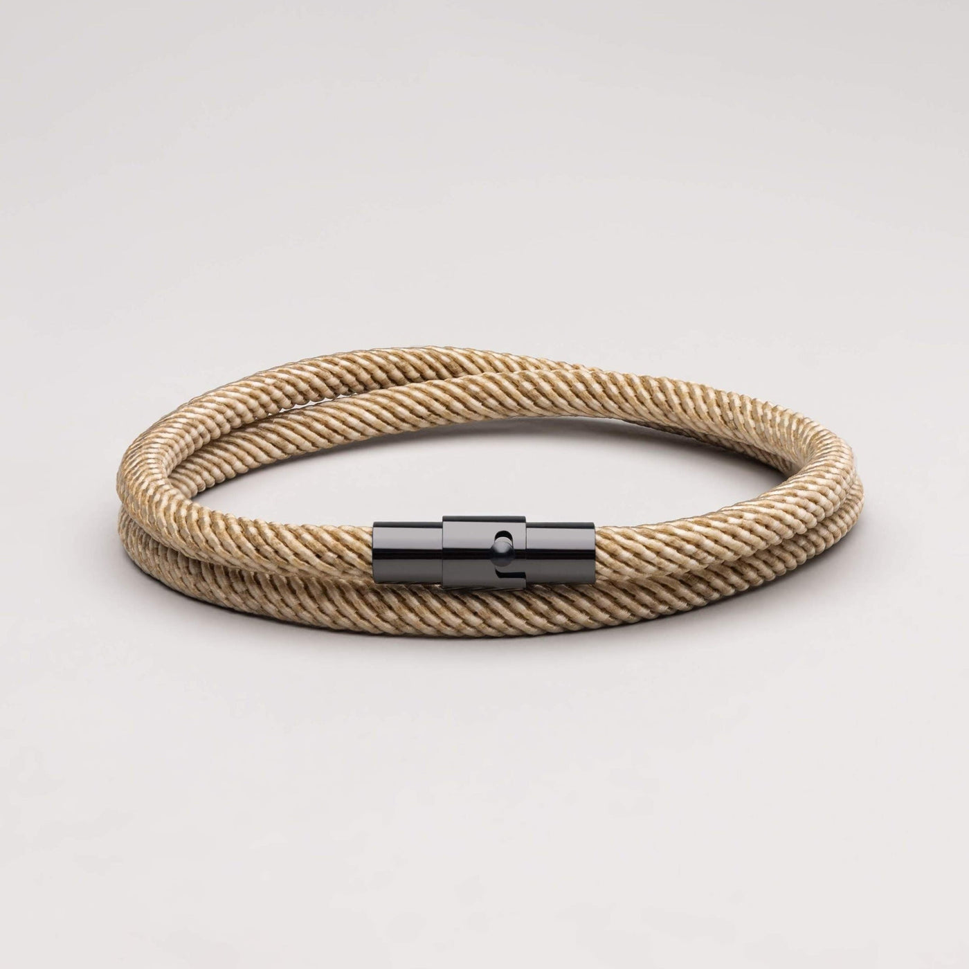 Ara - Bracelet magnétique en corde de Milan - Edition brune
