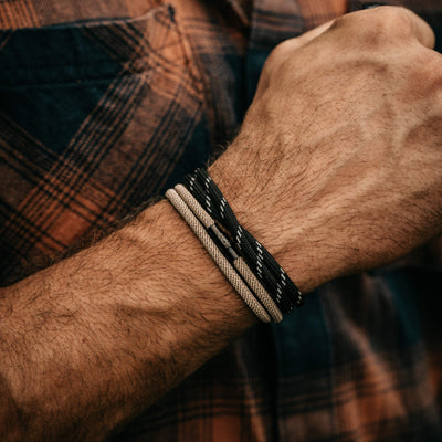 Ara - Bracelet magnétique en corde de Milan - Edition brune