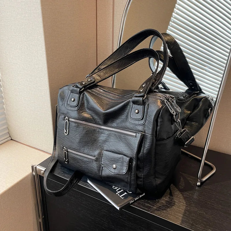 CHLOE - Sac à Main Bandoulière Cuir Grande Capacité