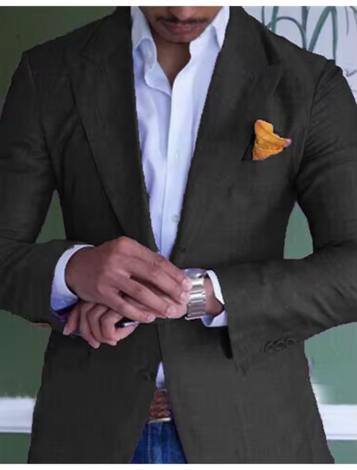 Blazer élégant en lin pour hommes