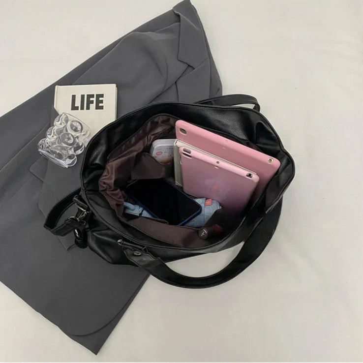 Lunelle - Grand sac à main en cuir souple