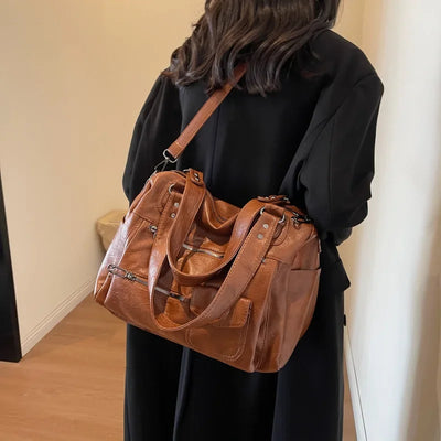 CHLOE - Sac à Main Bandoulière Cuir Grande Capacité