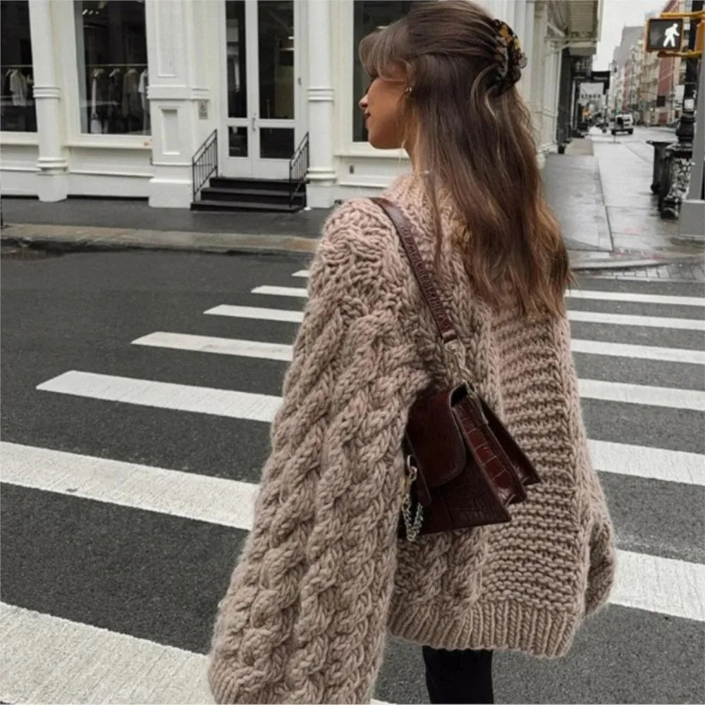Mia - Pull oversize pour femme - Pull en tricot élégant