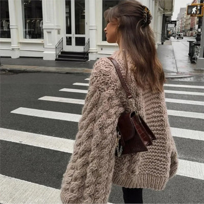 Mia - Pull oversize pour femme - Pull en tricot élégant