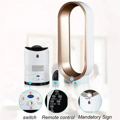 Ventilateur de tour design sans pales - Refroidissement silencieux pour la chambre à coucher & le salon