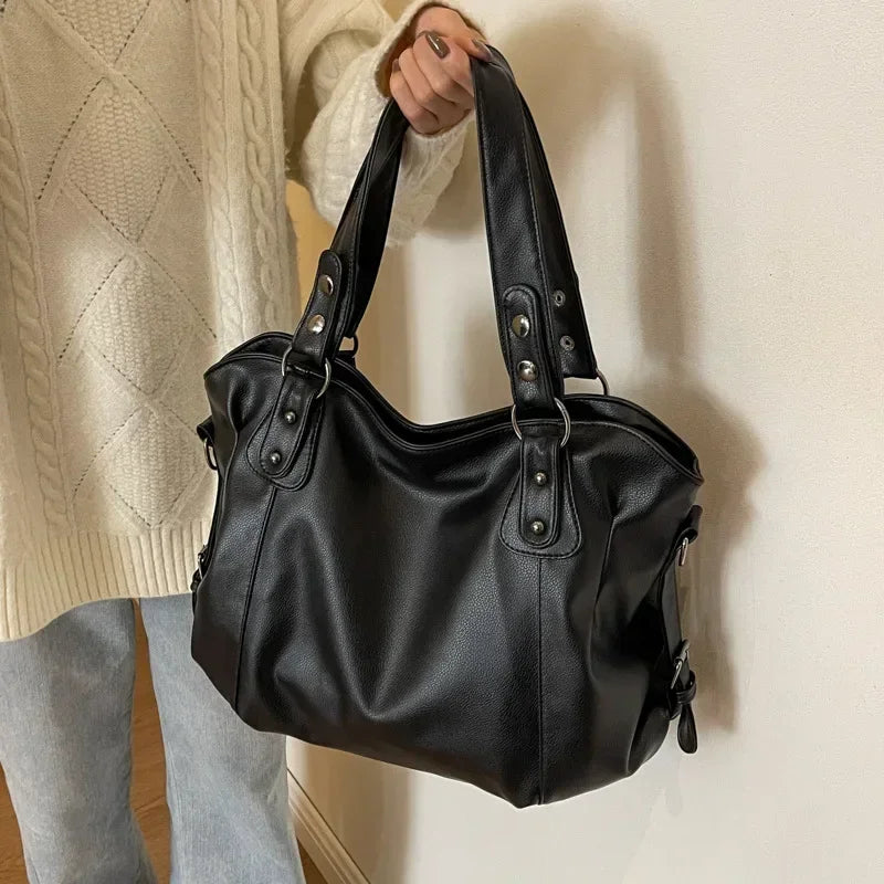 Lunelle - Grand sac à main en cuir souple