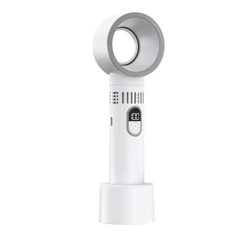 Ventilateur manuel sans fil - Bladeless Ventilateur USB, Portable & Super Silencieux