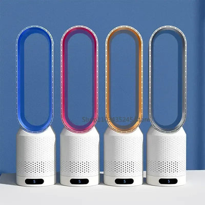 Ventilateur 3-en-1 Bladeless Tower - Sûr, Silencieux & Stylé avec 8 vitesses de vent & télécommande
