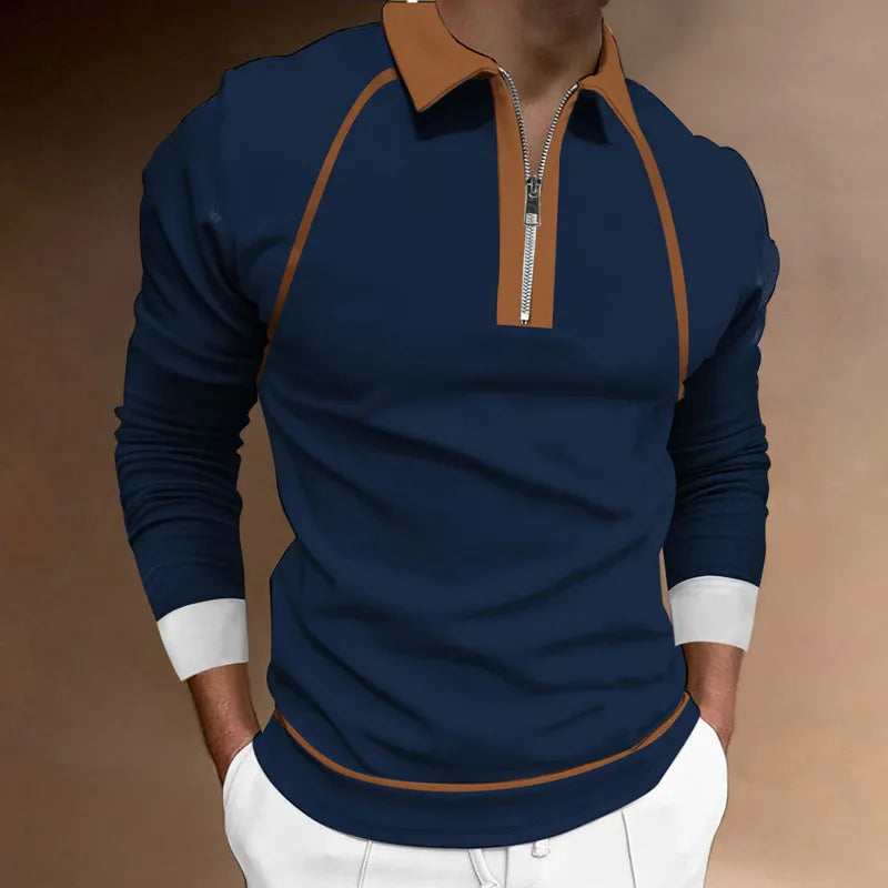 Polo zippé pour hommes