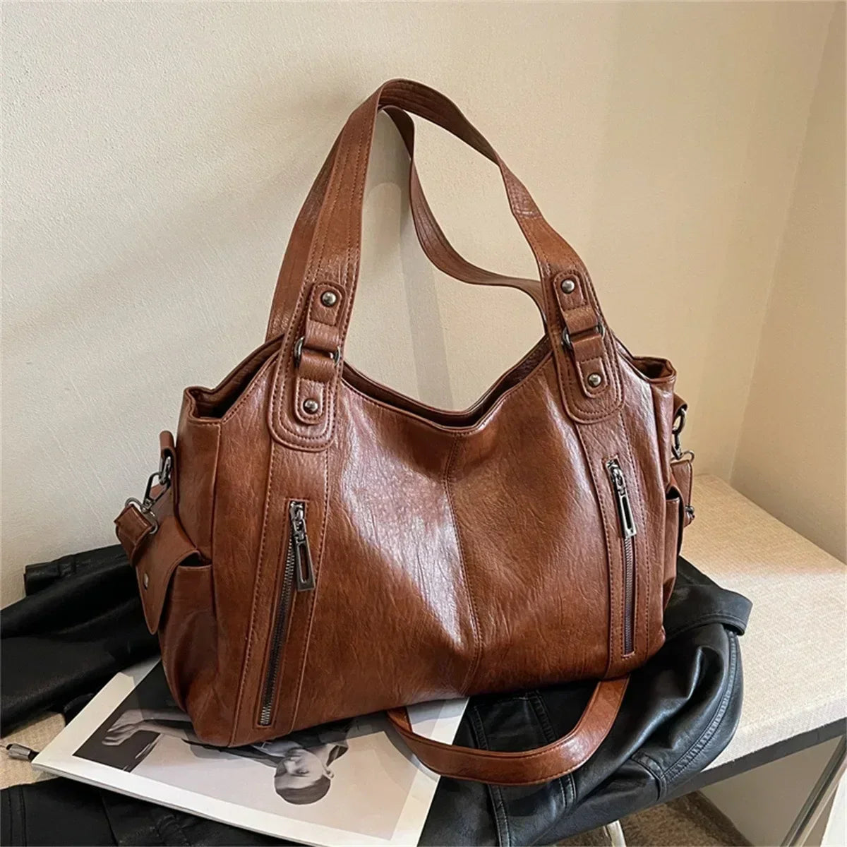 Aliona - Sac d'école avec bandoulière et fermeture éclair