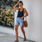 Mila - Short en jean de talle alto