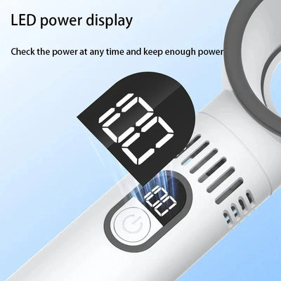 Ventilateur manuel sans fil - Bladeless Ventilateur USB, Portable & Super Silencieux