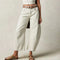 Adley | Pantalon Femme Décontracté Jambe Large | Basse Hausse