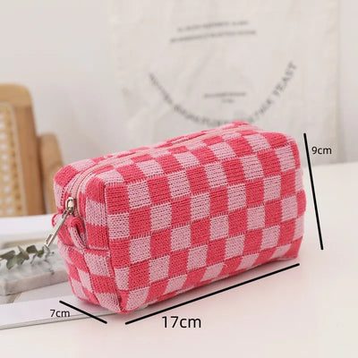 Amara - Trousse de maquillage à carreaux pour l'an 2000