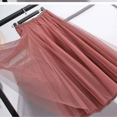 Jupe longue en tulle