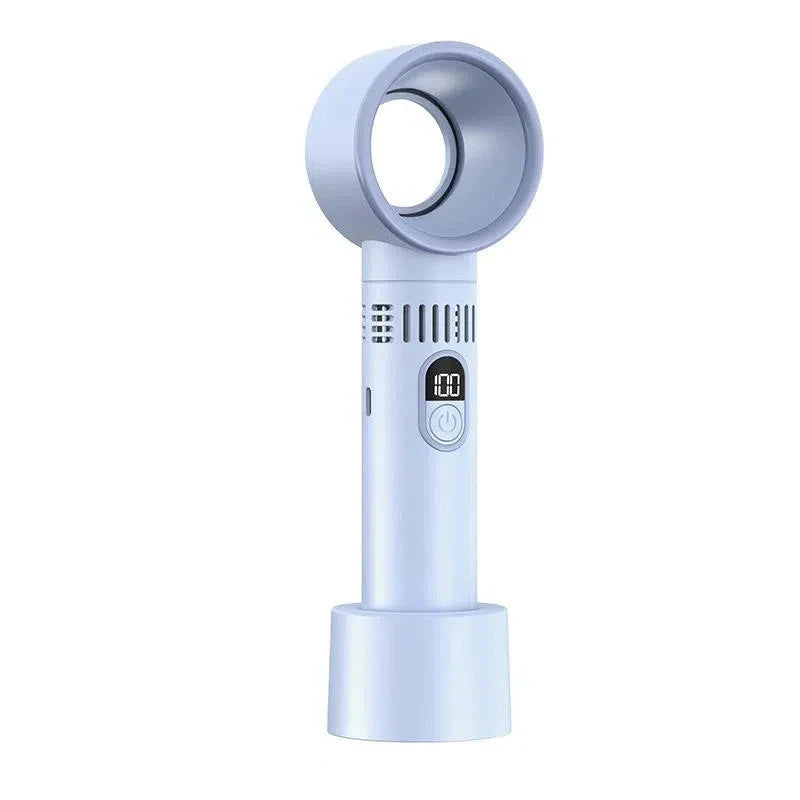 Ventilateur manuel sans fil - Bladeless Ventilateur USB, Portable & Super Silencieux