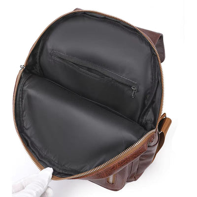 Sac à dos en cuir stylé pour femme | Sac antivol | Roswitha